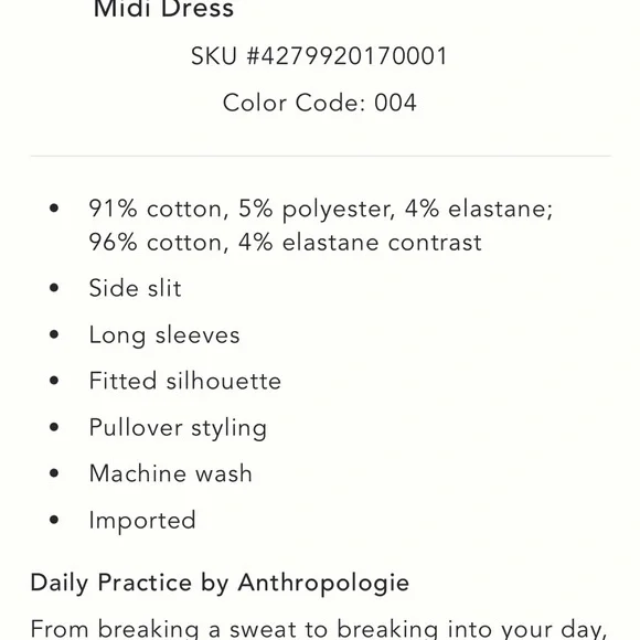 Anthropologie Heathered Gray Long-Sleeve Maxi Dress with Side Slit - Picture 4 of 4